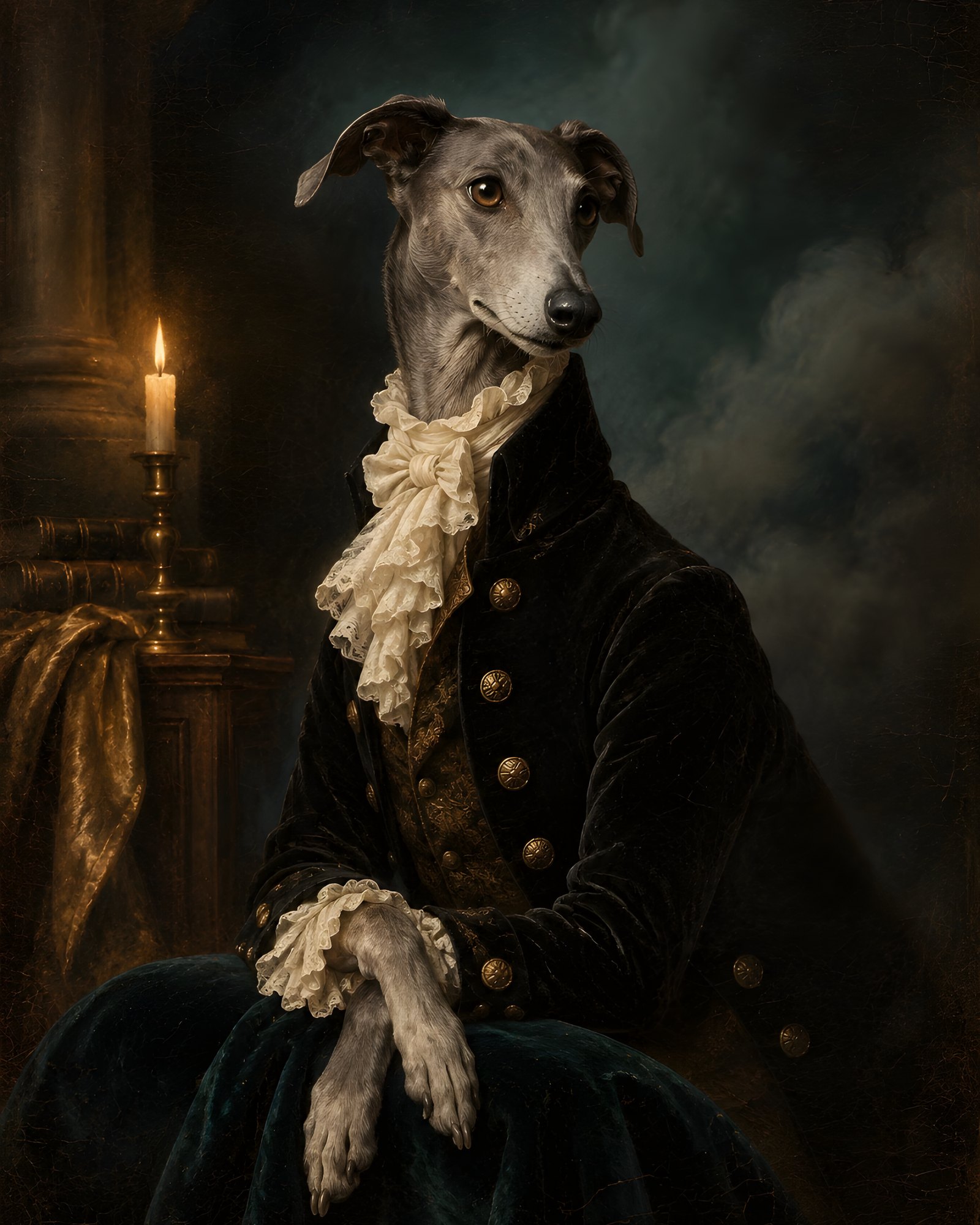 Count Barkula — Victorian Greyhound Portrait
