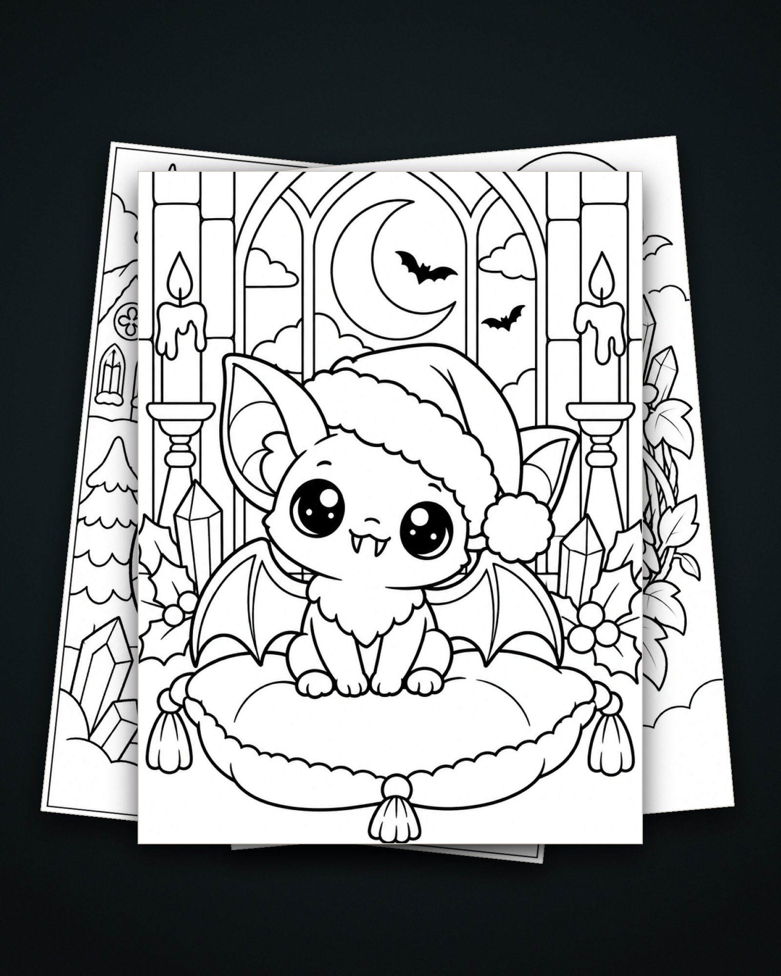 Creepmas Advent Coloring Calendar — 24 Pages