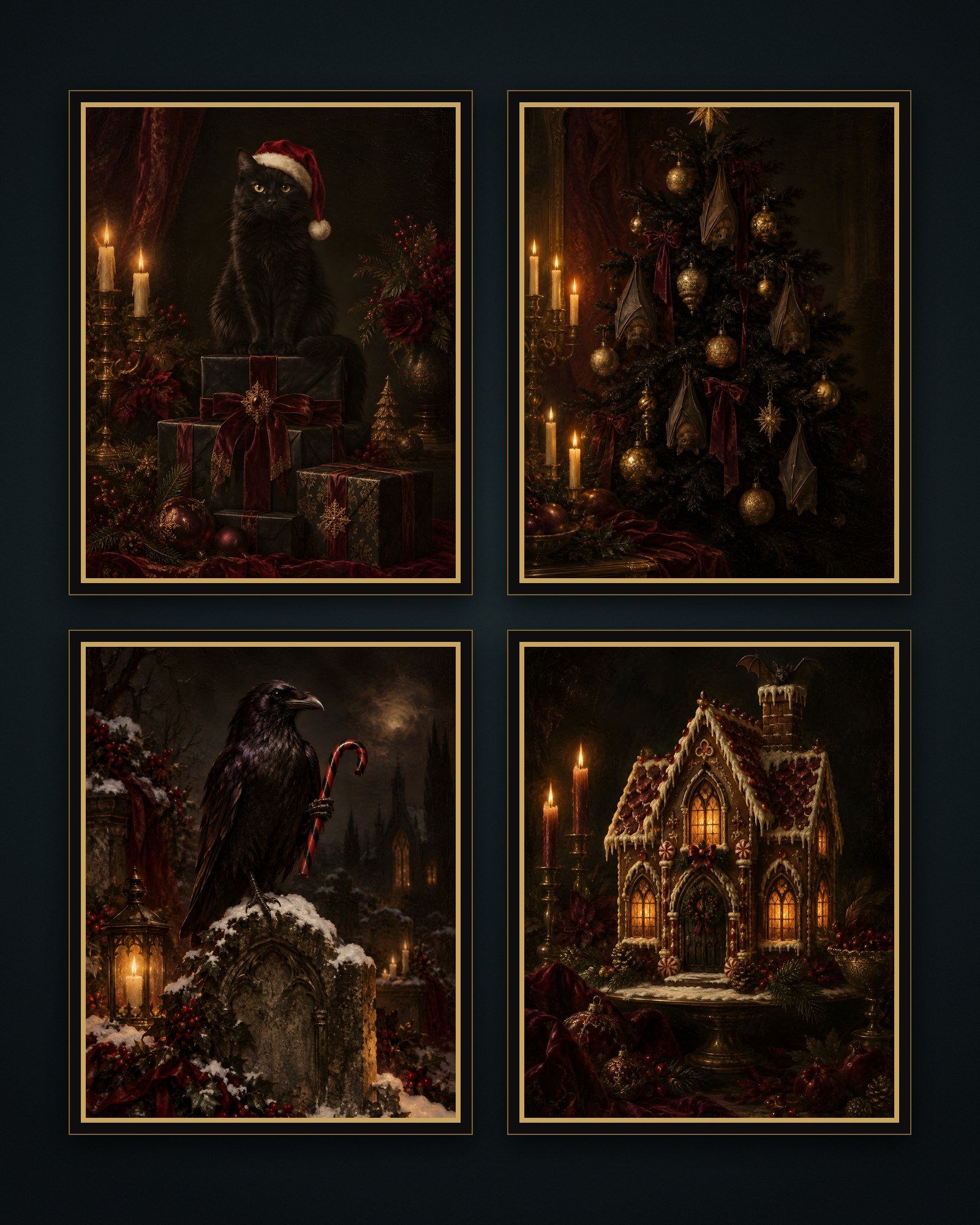 Creepmas — 4 Gothic Christmas Prints