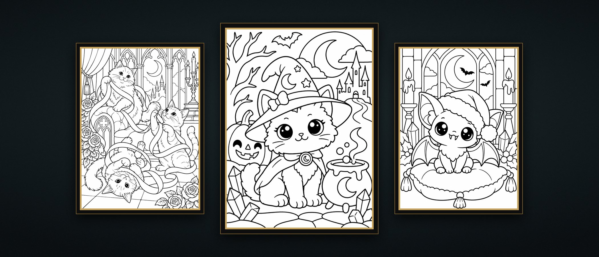 Gothic Coloring for Calmer Evenings: A Gentle Ritual