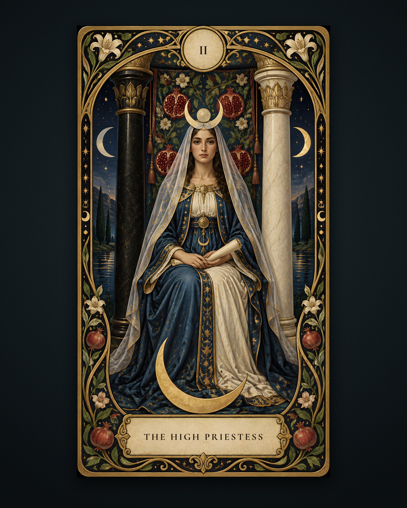 Midnight Tarot: The High Priestess