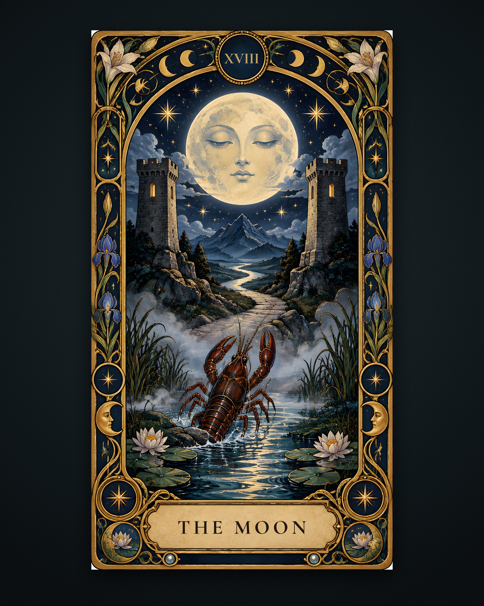 Midnight Tarot: The Moon