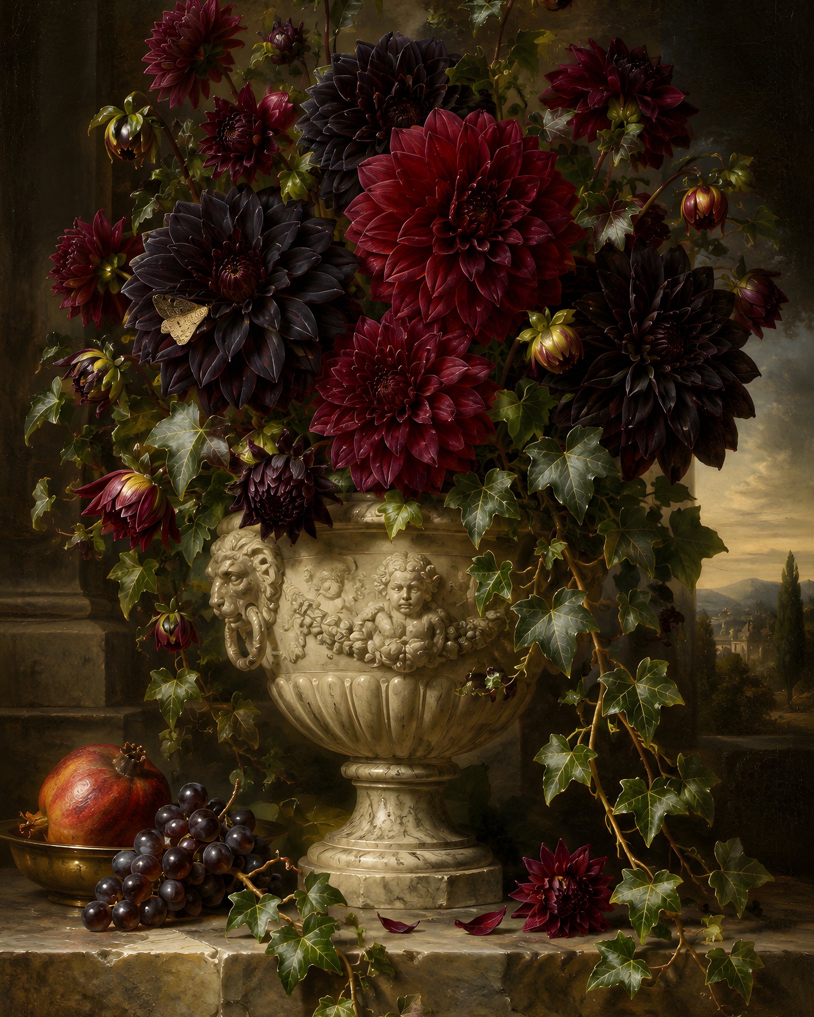 Moody Florals: Black Dahlias