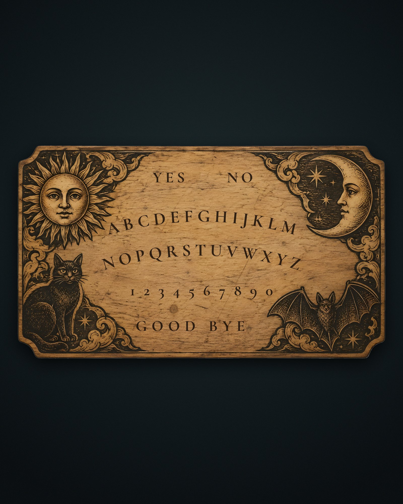 Spirit Board — Antique Talking Board Print